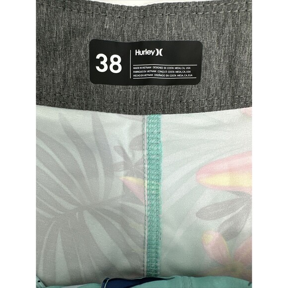 Men’s Hurley Phantom Classic 18" Boardshorts Stretch Aura Green Size 38 New - Picture 15 of 16